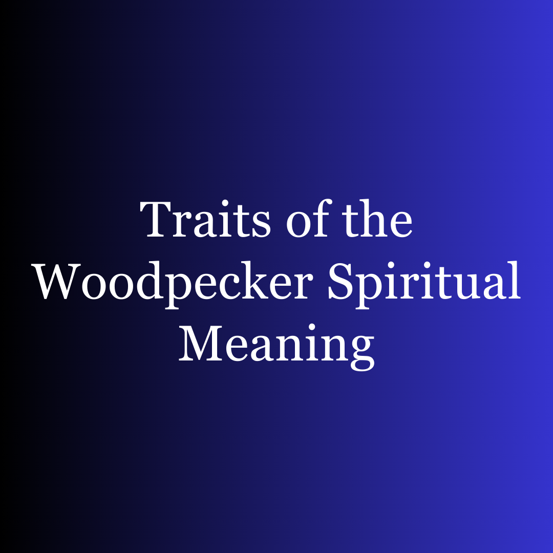 Traits of the Woodpecker Spiritual Meaning