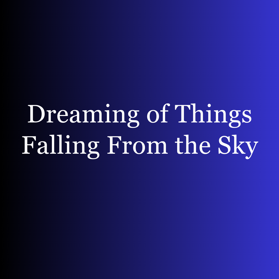 Dreaming of Things Falling From the Sky